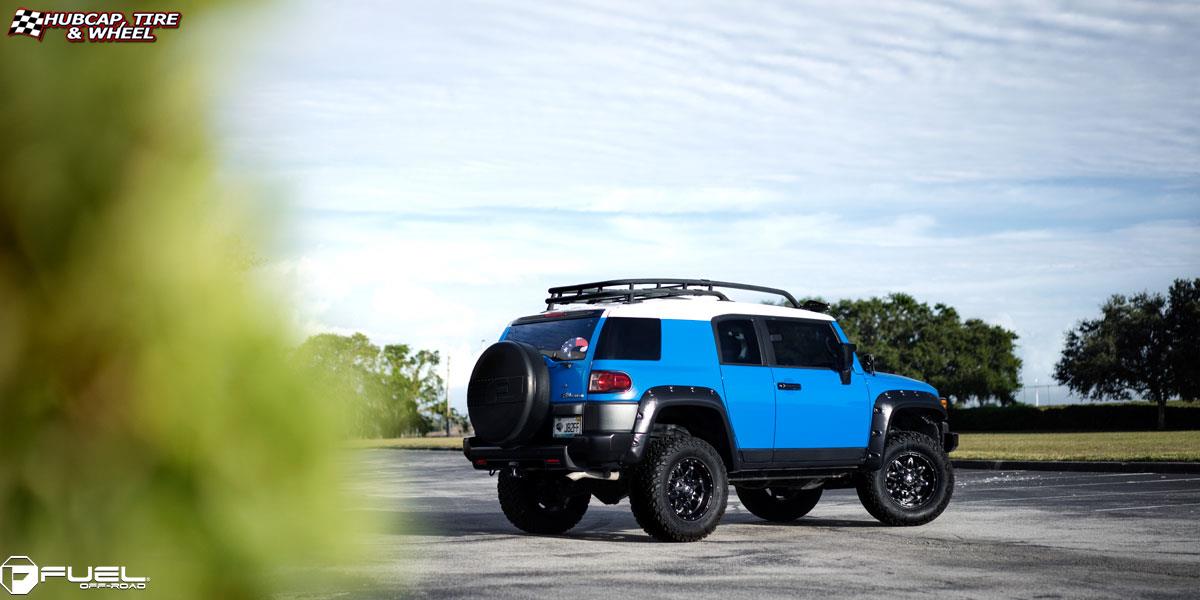 vehicle gallery/toyota fj cruiser fuel hostage d531 17X9  Matte Black wheels and rims