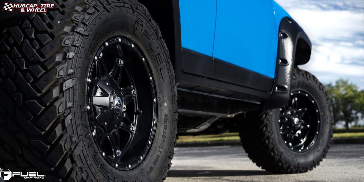 vehicle gallery/toyota fj cruiser fuel hostage d531 17X9  Matte Black wheels and rims