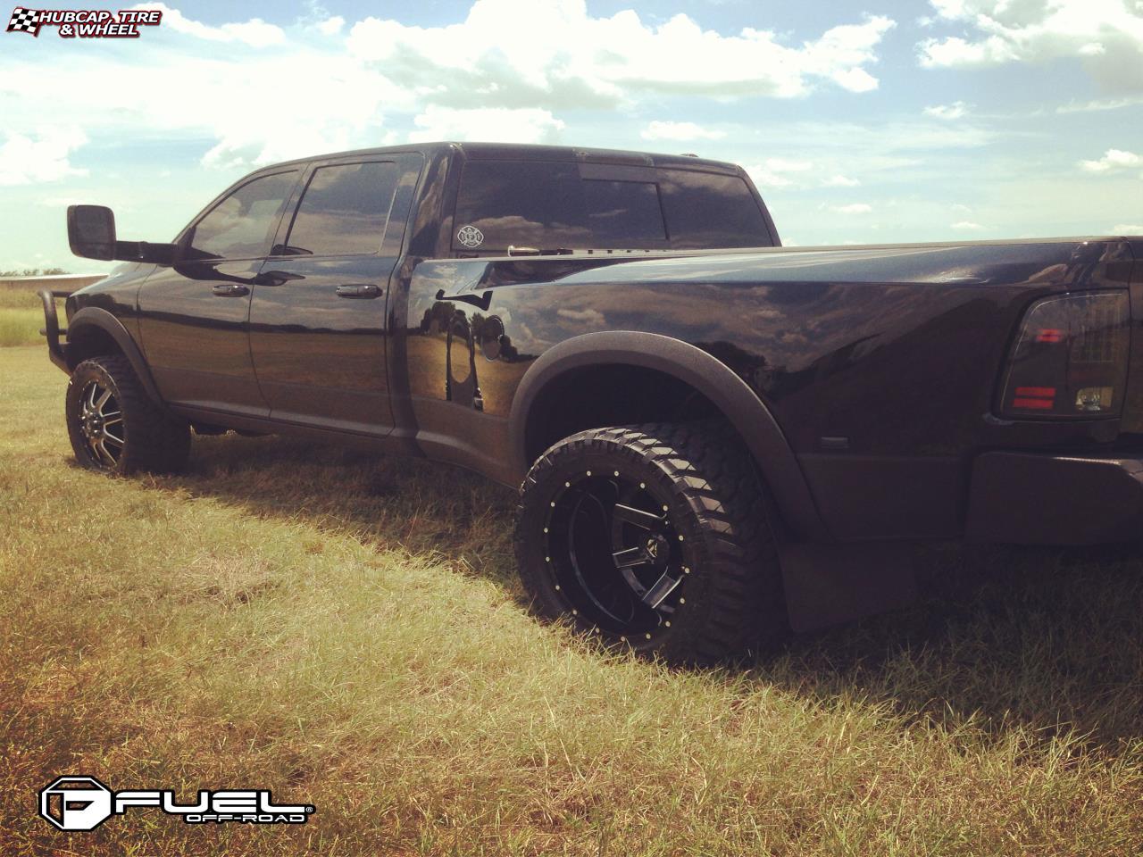 vehicle gallery/dodge ram larmie fuel maverick d262 0X0  Black & Milled wheels and rims