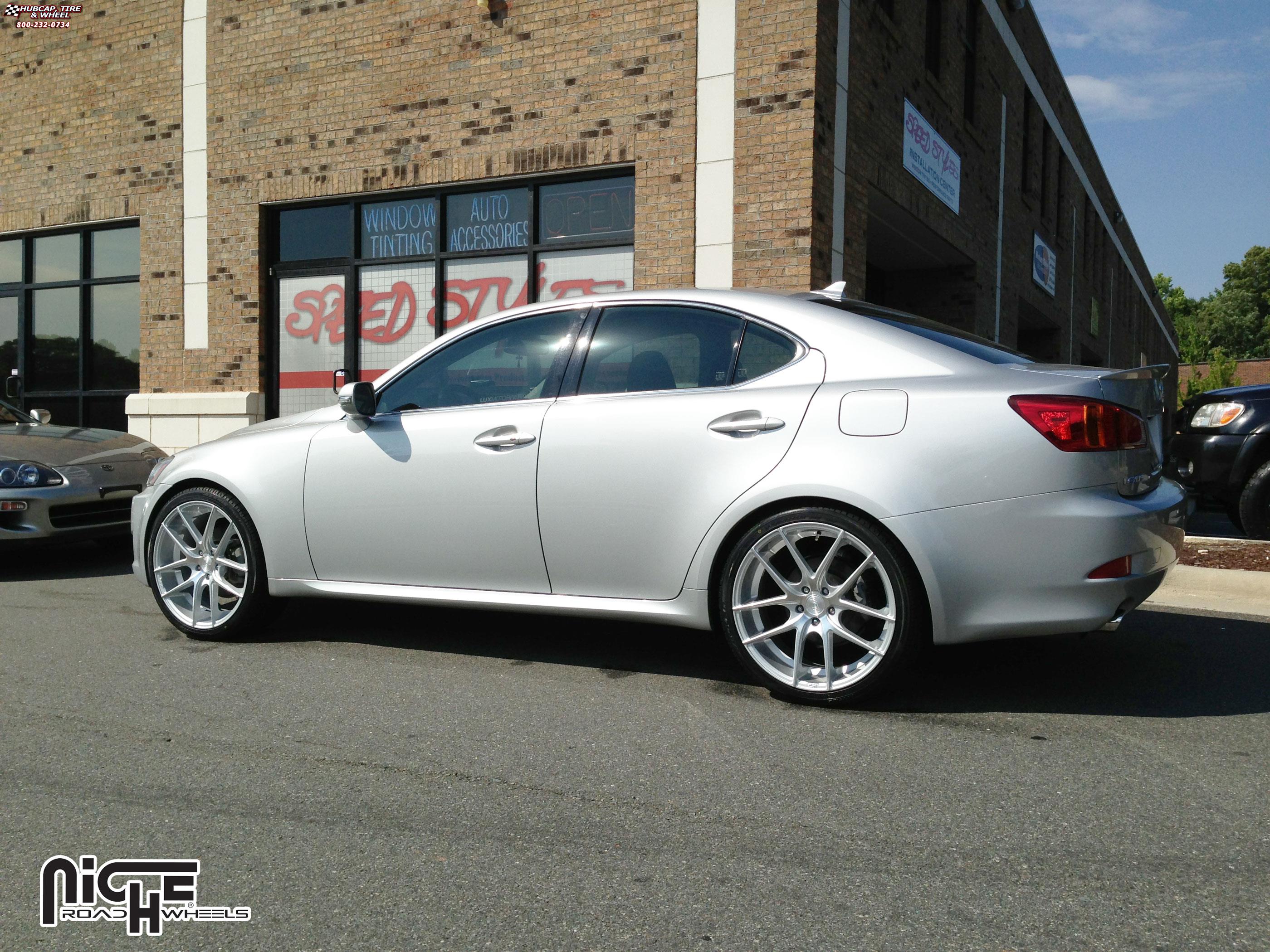 vehicle gallery/lexus is250 niche targa m131  Silver & Machined wheels and rims