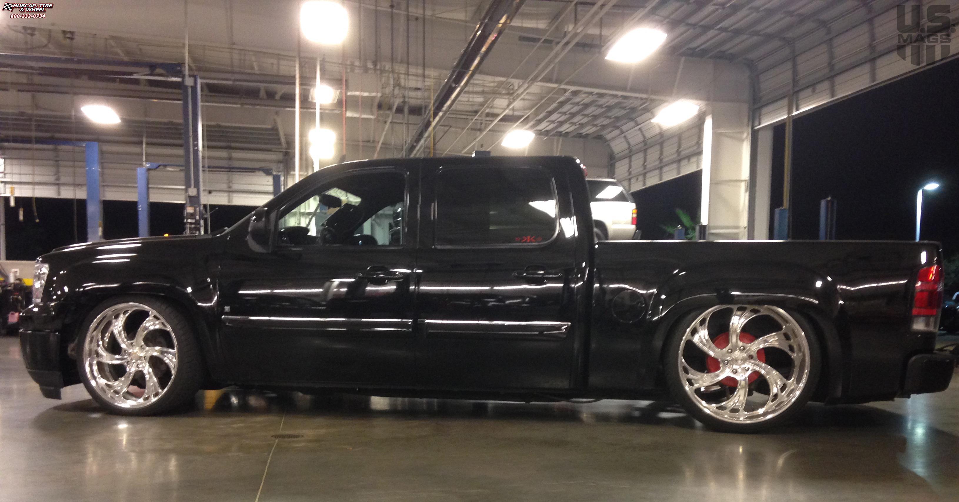 vehicle gallery/gmc sierra 1500 us mags cheyenne 6 u450 24X9  Polished wheels and rims