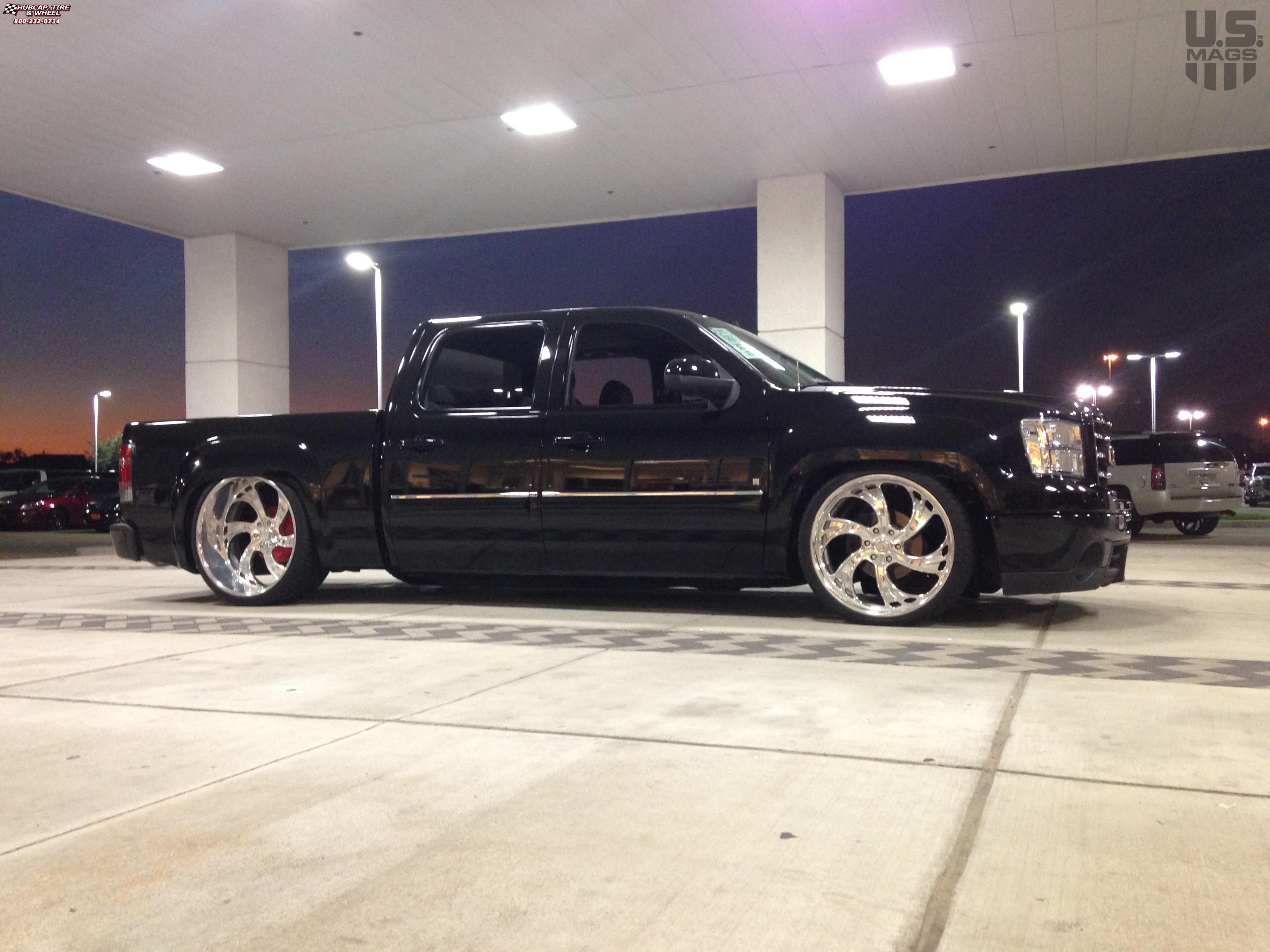 vehicle gallery/gmc sierra 1500 us mags cheyenne 6 u450 24X9  Polished wheels and rims