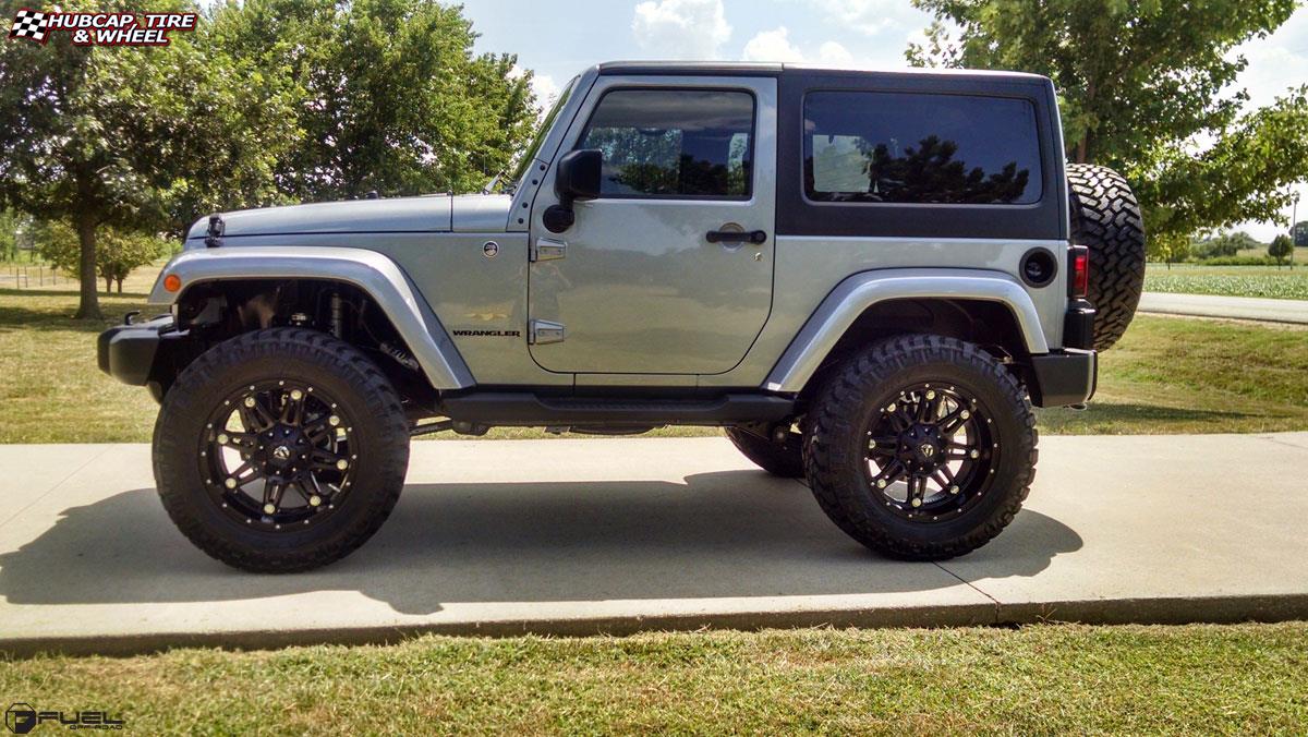 vehicle gallery/jeep wrangler fuel hostage d531 20X10  Matte Black wheels and rims