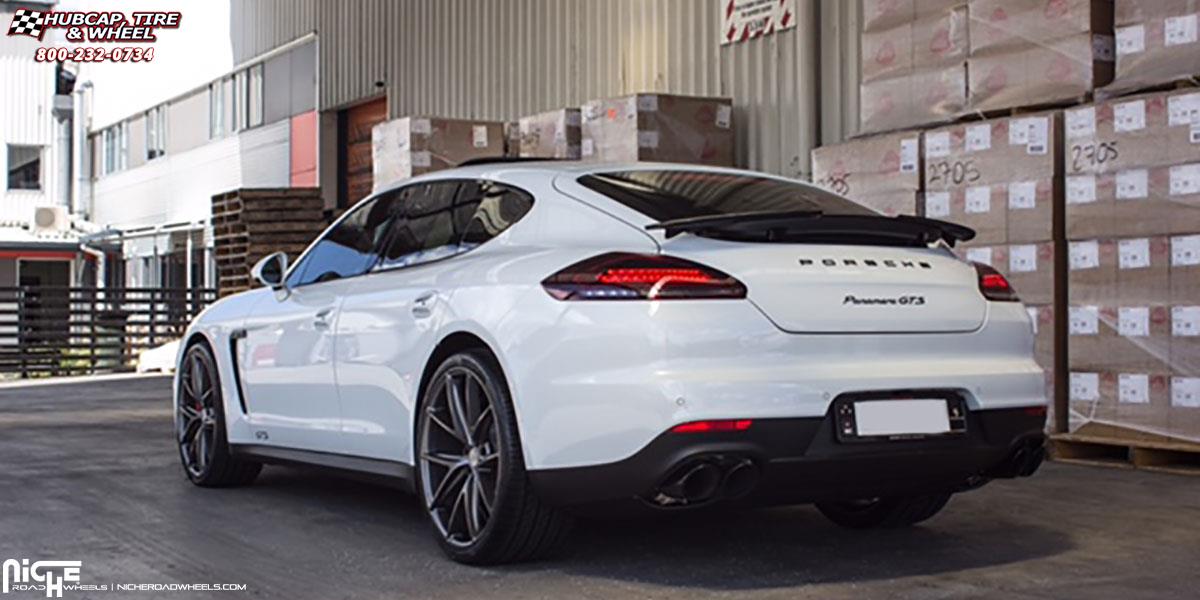 vehicle gallery/porsche panamera niche misano m116 22x9  Anthracite wheels and rims