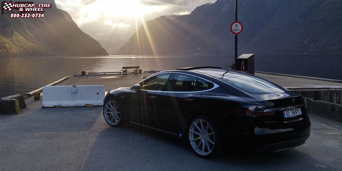 vehicle gallery/tesla model s niche essen m146 21x9  Silver & Machined wheels and rims