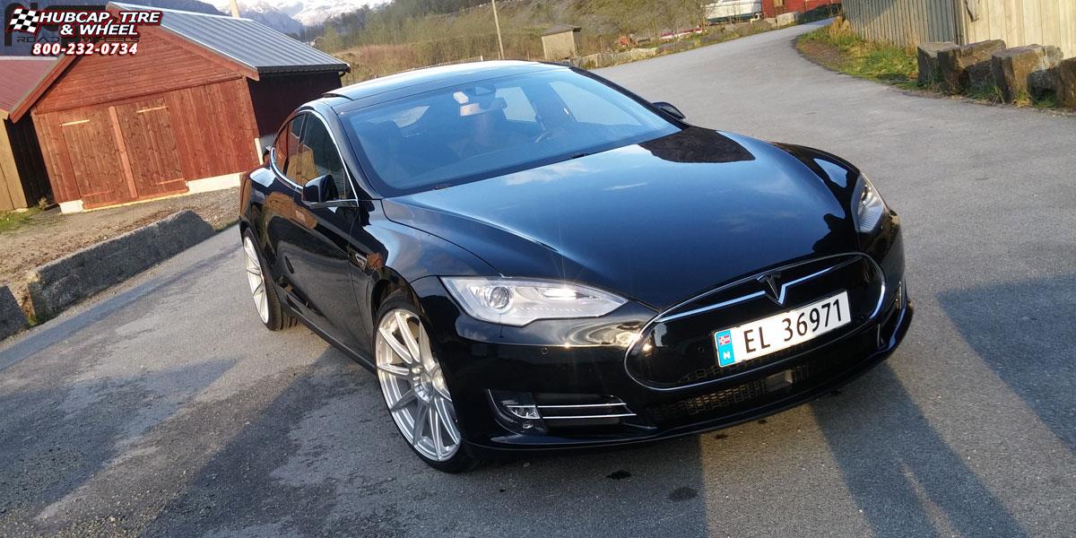 vehicle gallery/tesla model s niche essen m146 21x9  Silver & Machined wheels and rims