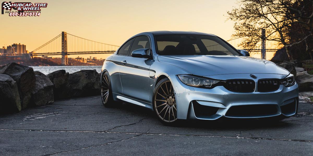 vehicle gallery/bmw m4 niche form m158 20x85  Bronze wheels and rims