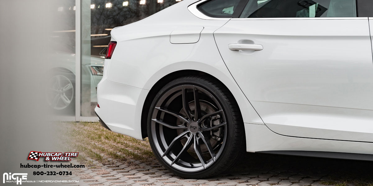 vehicle gallery/audi a5 niche m204 vosso  Anthracite wheels and rims