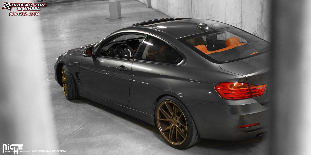 vehicle gallery/bmw 435i niche misano m117 20x9  Highland Bronze wheels and rims