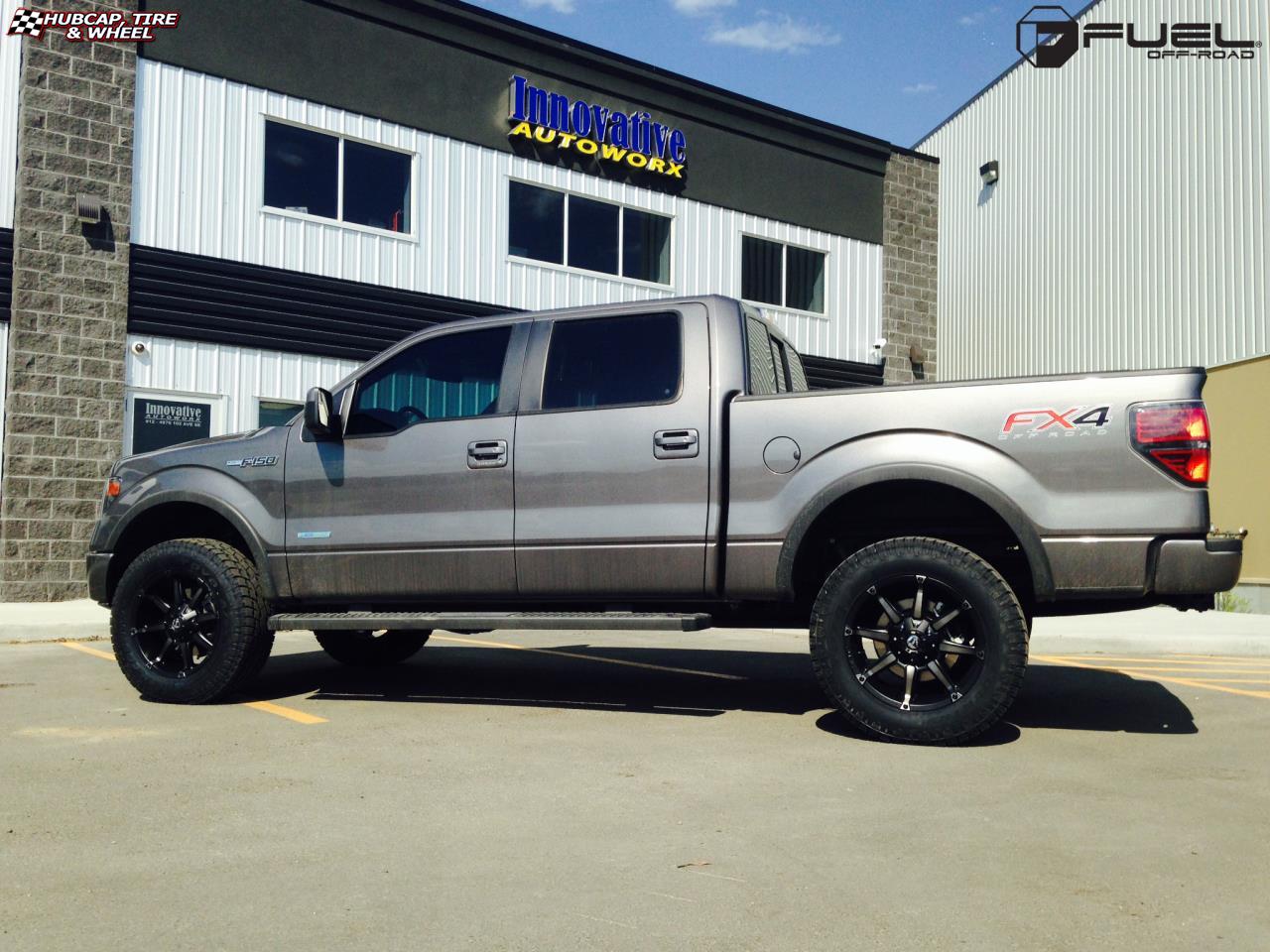 vehicle gallery/ford f 150 fuel coupler d556 20X9  Black & Machined with Dark Tint wheels and rims