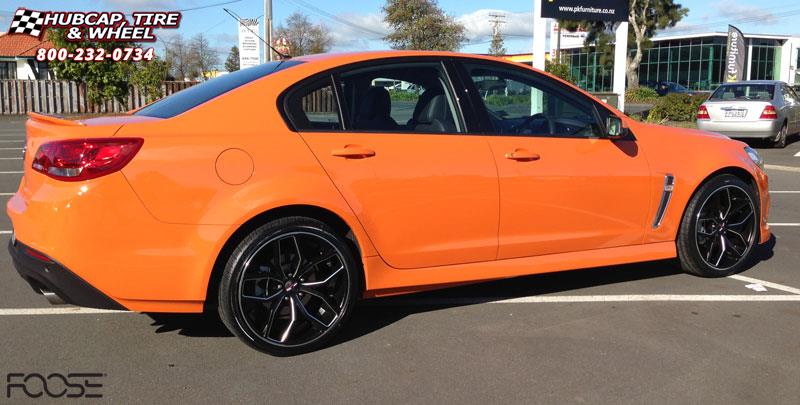 vehicle gallery/2014 holden vf foose outkast f150 20X9  Gloss Black  Milled wheels and rims