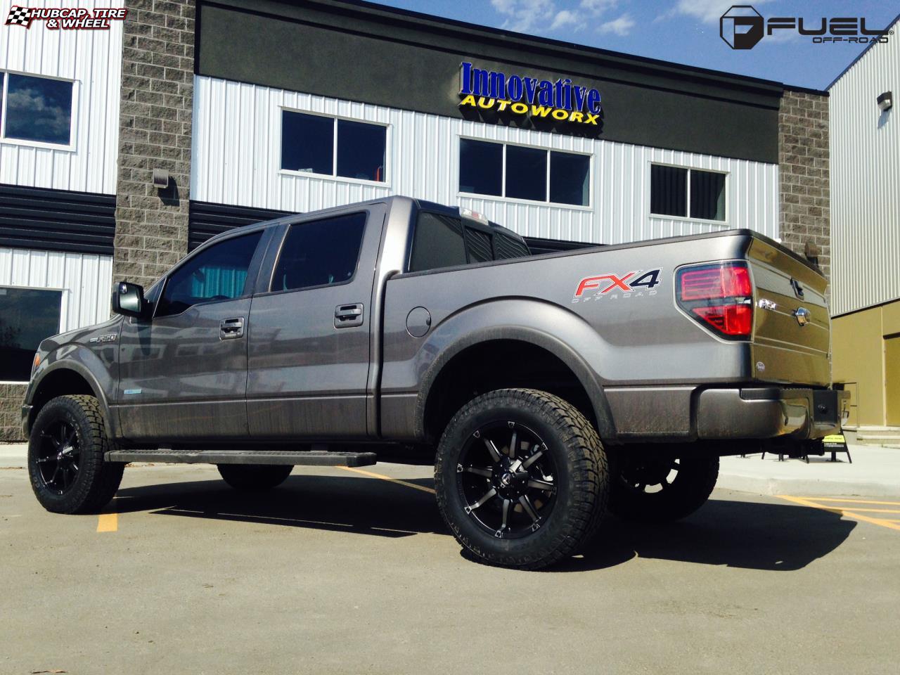 vehicle gallery/ford f 150 fuel coupler d556 20X9  Black & Machined with Dark Tint wheels and rims