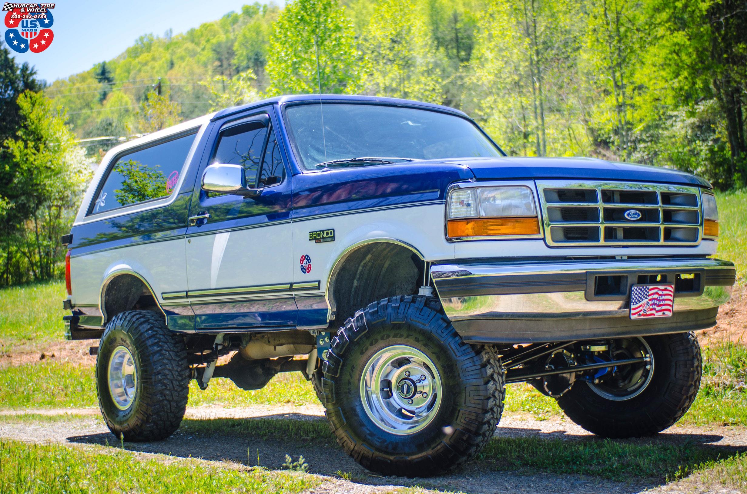 vehicle gallery/ford bronco us mags indy u101 truck 15X10  Polished wheels and rims