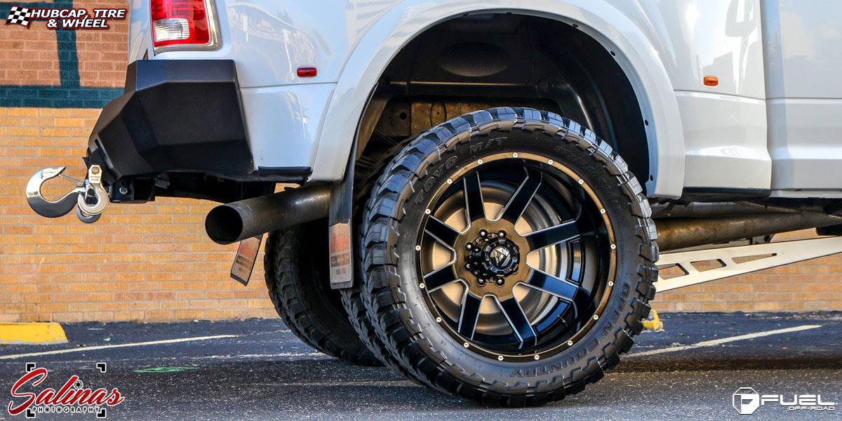 vehicle gallery/dodge ram 3500 fuel maverick dually d262 24X12 Custom wheels and rims