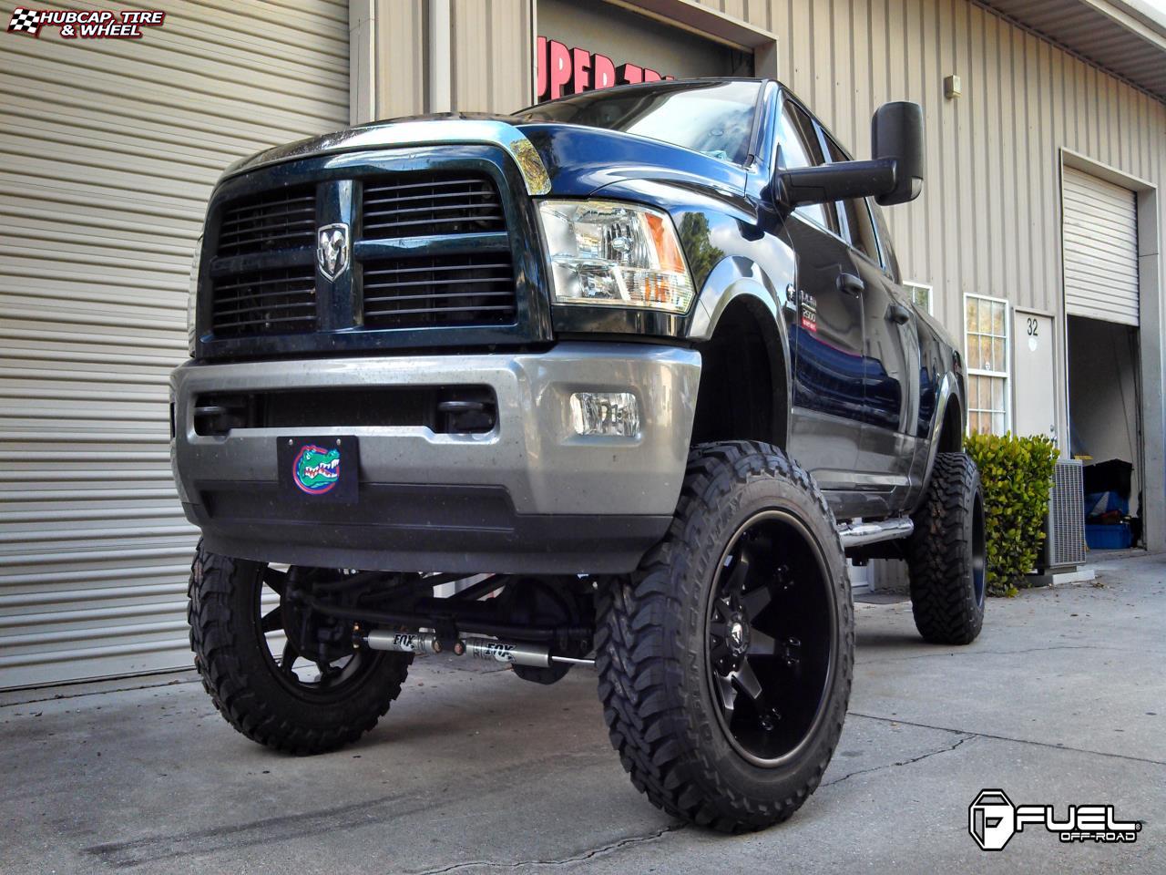 vehicle gallery/dodge ram fuel octane d509 0X0  Matte Black wheels and rims