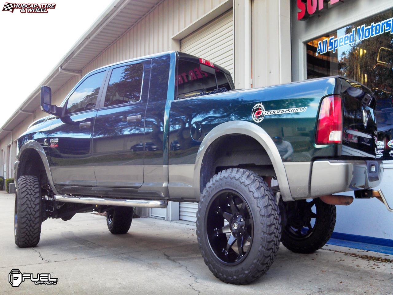 vehicle gallery/dodge ram fuel octane d509 0X0  Matte Black wheels and rims