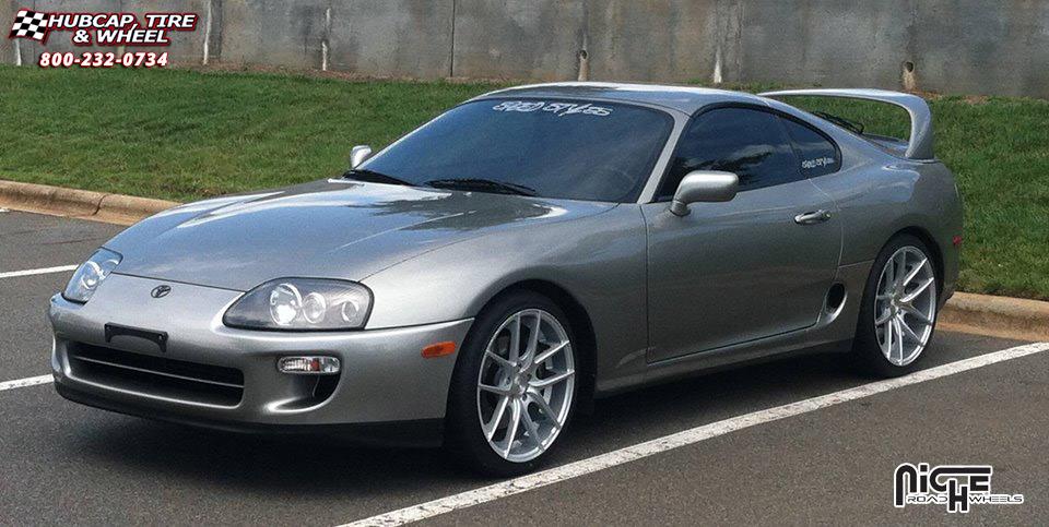 vehicle gallery/toyota supra niche targa m131 19x95  Silver & Machined wheels and rims