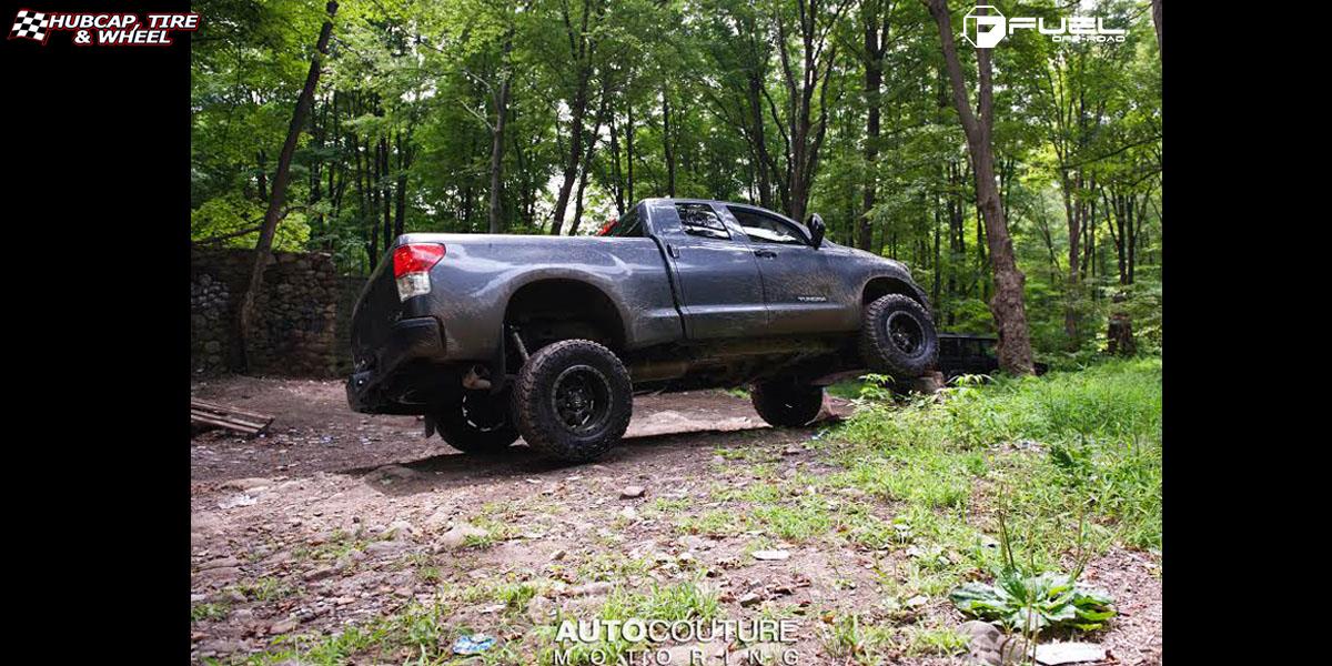 vehicle gallery/toyota tundra fuel trophy d551 18X10  Matte Black w/ Anthracite Ring wheels and rims