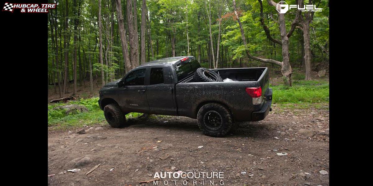 vehicle gallery/toyota tundra fuel trophy d551 18X10  Matte Black w/ Anthracite Ring wheels and rims