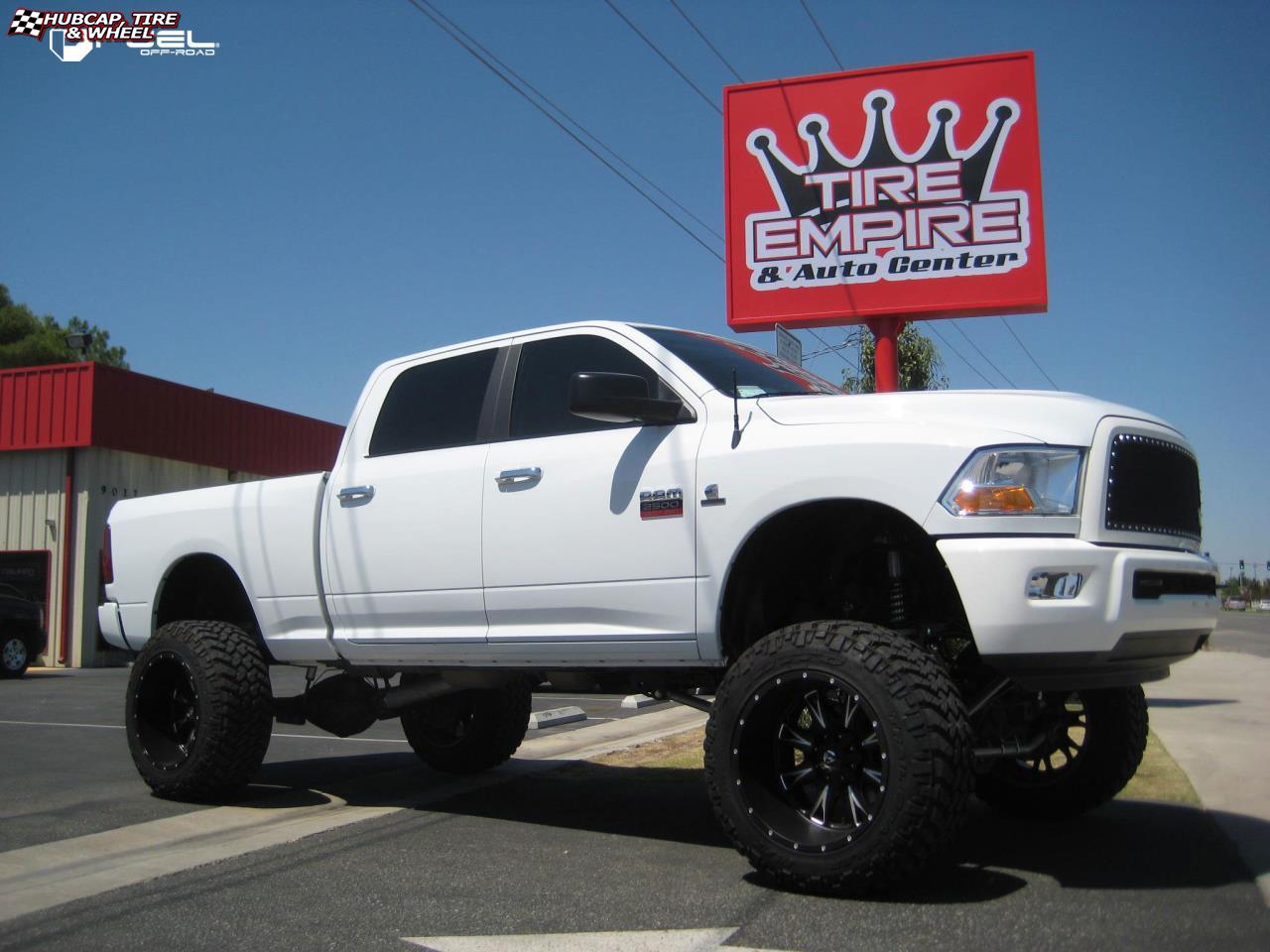 vehicle gallery/dodge ram 2500 fuel throttle d513 0X0  Matte Black & Milled wheels and rims