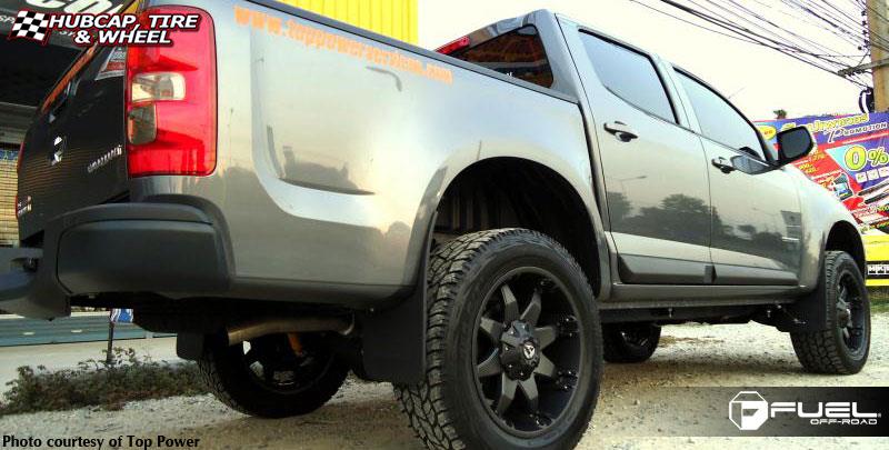 vehicle gallery/chevrolet colorado fuel octane d509 20X9  Matte Black wheels and rims
