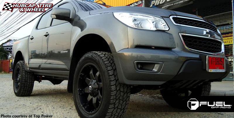 vehicle gallery/chevrolet colorado fuel octane d509 20X9  Matte Black wheels and rims