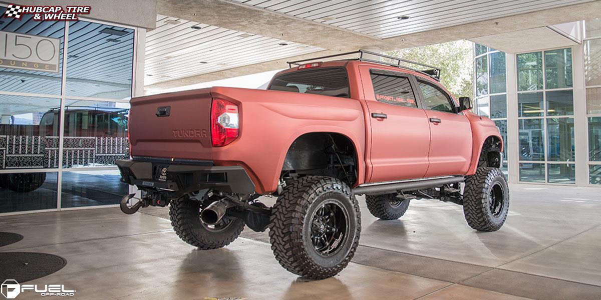 vehicle gallery/toyota tundra fuel hostage d531 20X14 Matte Black wheels and rims