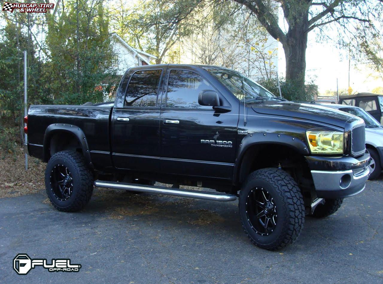 vehicle gallery/dodge ram fuel maverick d538 0X0 Black & Milled wheels and rims