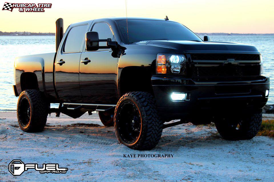 vehicle gallery/chevrolet 2500 hd fuel hostage d531 0X0  Matte Black wheels and rims