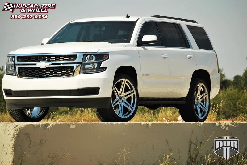 vehicle gallery/chevrolet tahoe dub skillz s122 24X10  Chrome wheels and rims