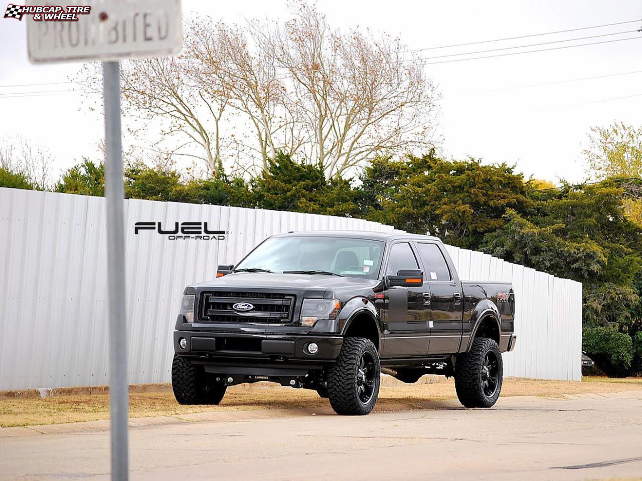 vehicle gallery/ford f 150 fuel octane d509 0X0  Matte Black wheels and rims