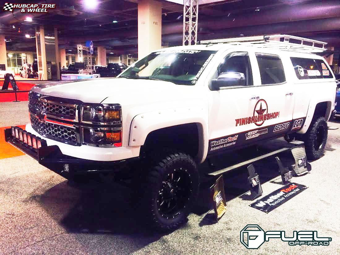 vehicle gallery/chevrolet silverado fuel krank d517 20X10  Matte Black & Milled wheels and rims