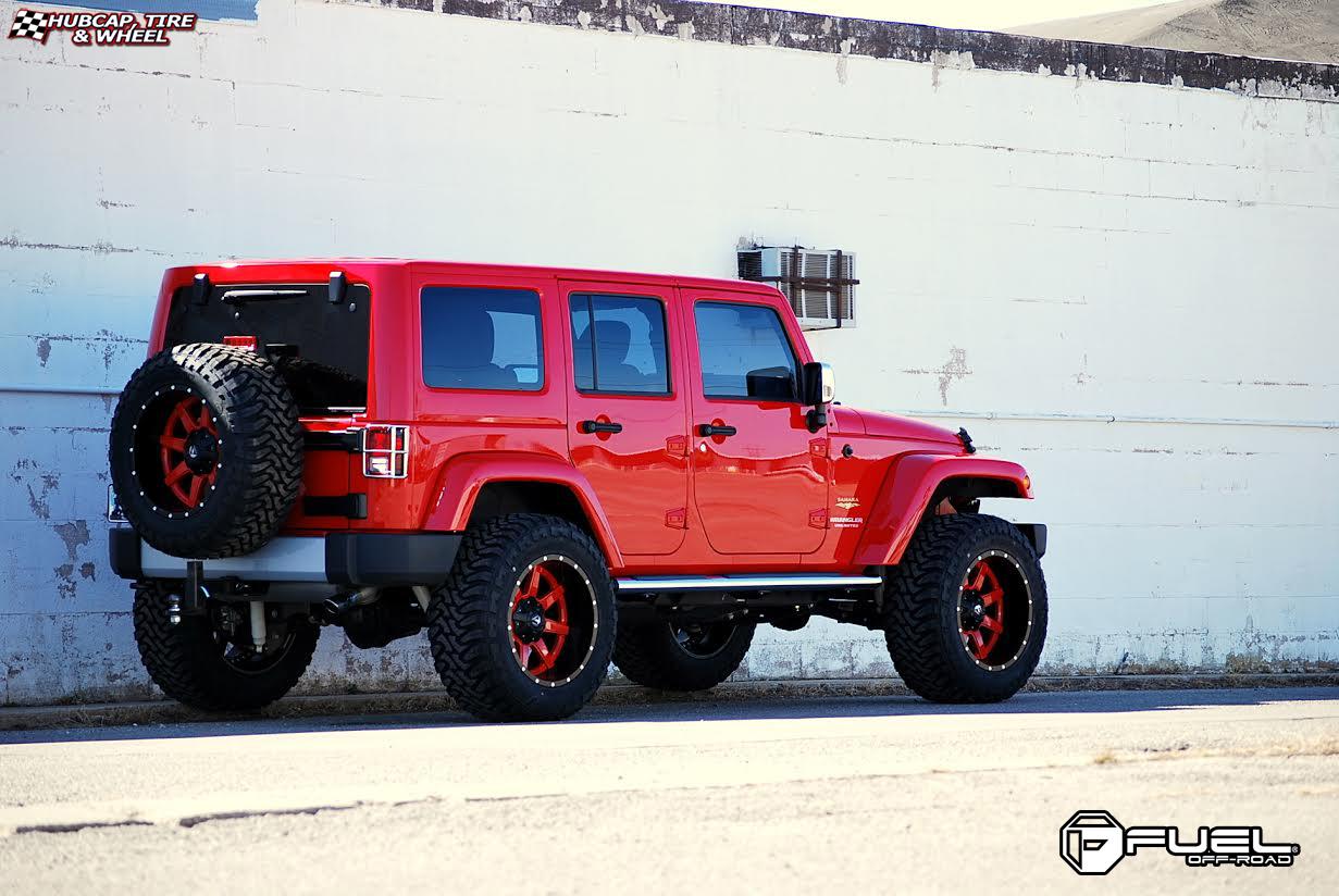 vehicle gallery/jeep wrangler fuel maverick d537 0X0  Matte Black & Machined Face wheels and rims