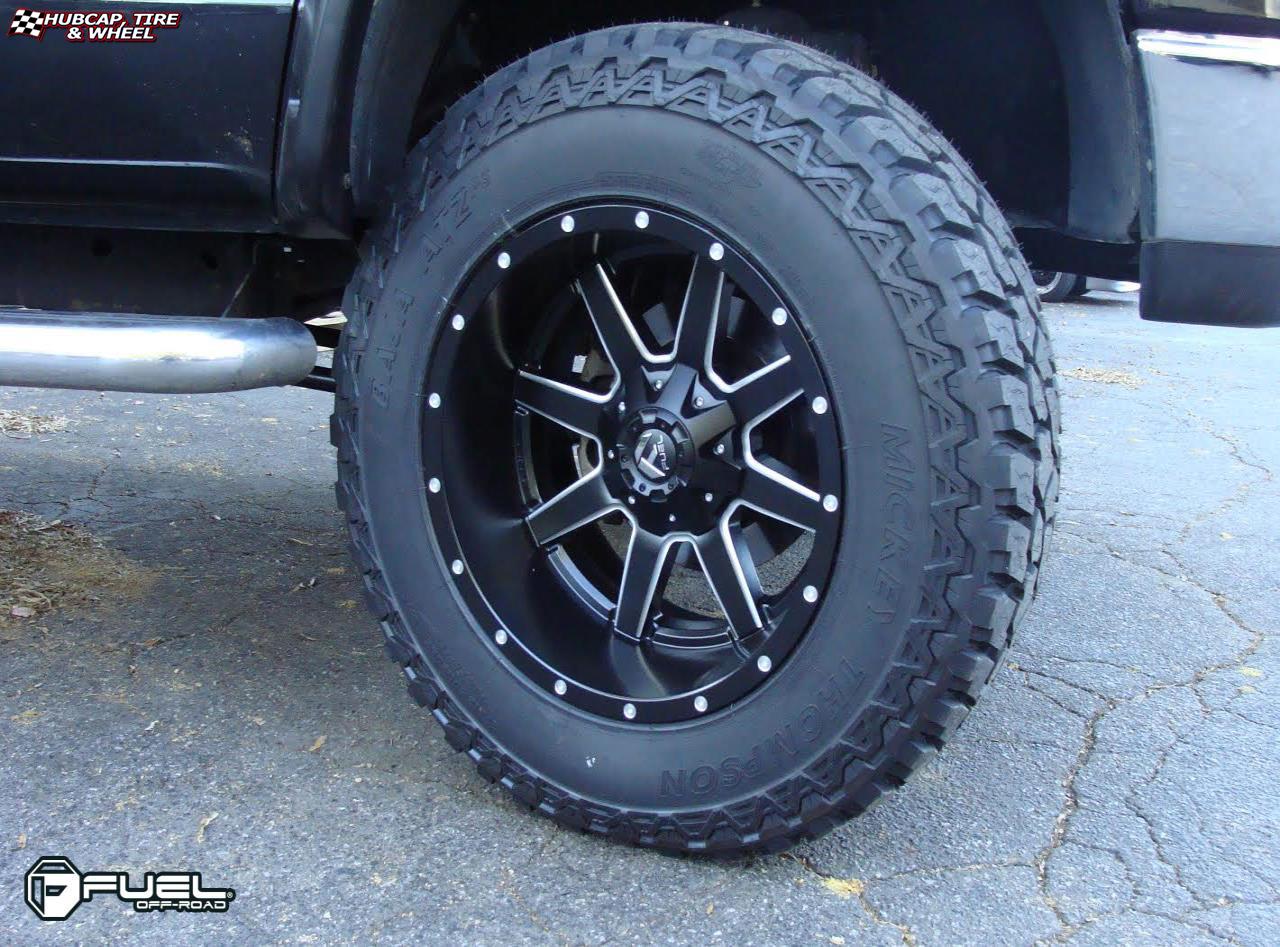 vehicle gallery/dodge ram fuel maverick d538 0X0 Black & Milled wheels and rims