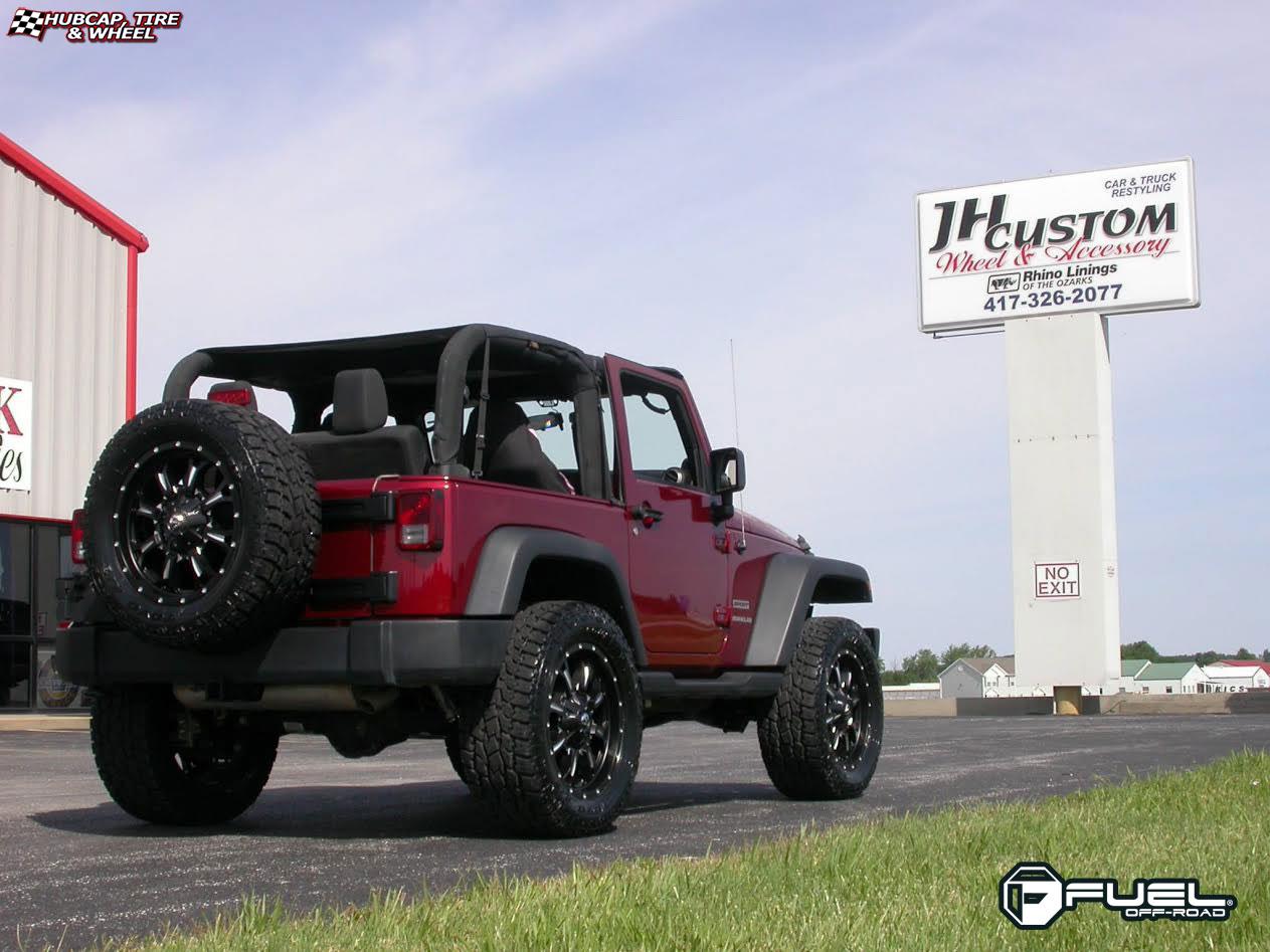 vehicle gallery/jeep wrangler fuel krank d517 0X0 Matte Black & Milled wheels and rims