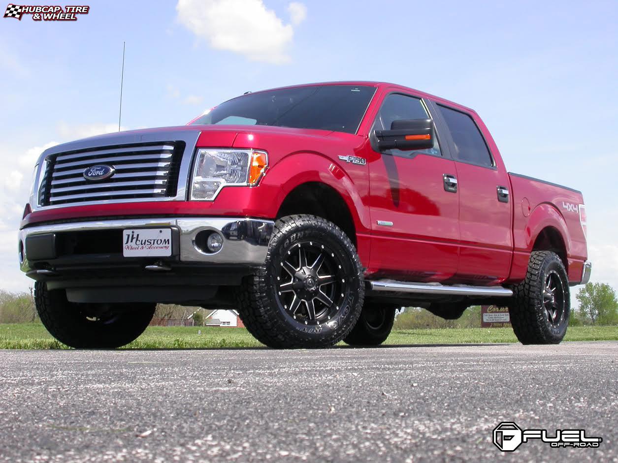 vehicle gallery/ford f 150 fuel maverick d538 0X0  Black & Milled wheels and rims