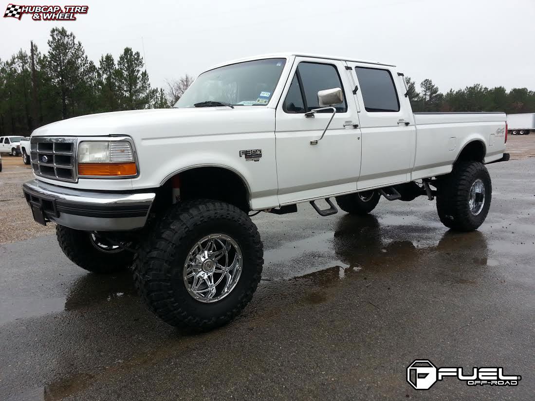 vehicle gallery/ford f 350 fuel hostage d530 18X12  Chrome wheels and rims