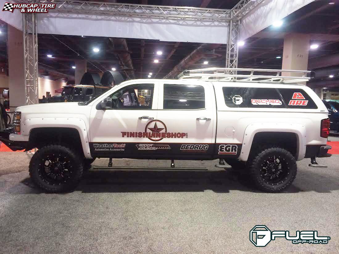 vehicle gallery/chevrolet silverado fuel krank d517 20X10  Matte Black & Milled wheels and rims