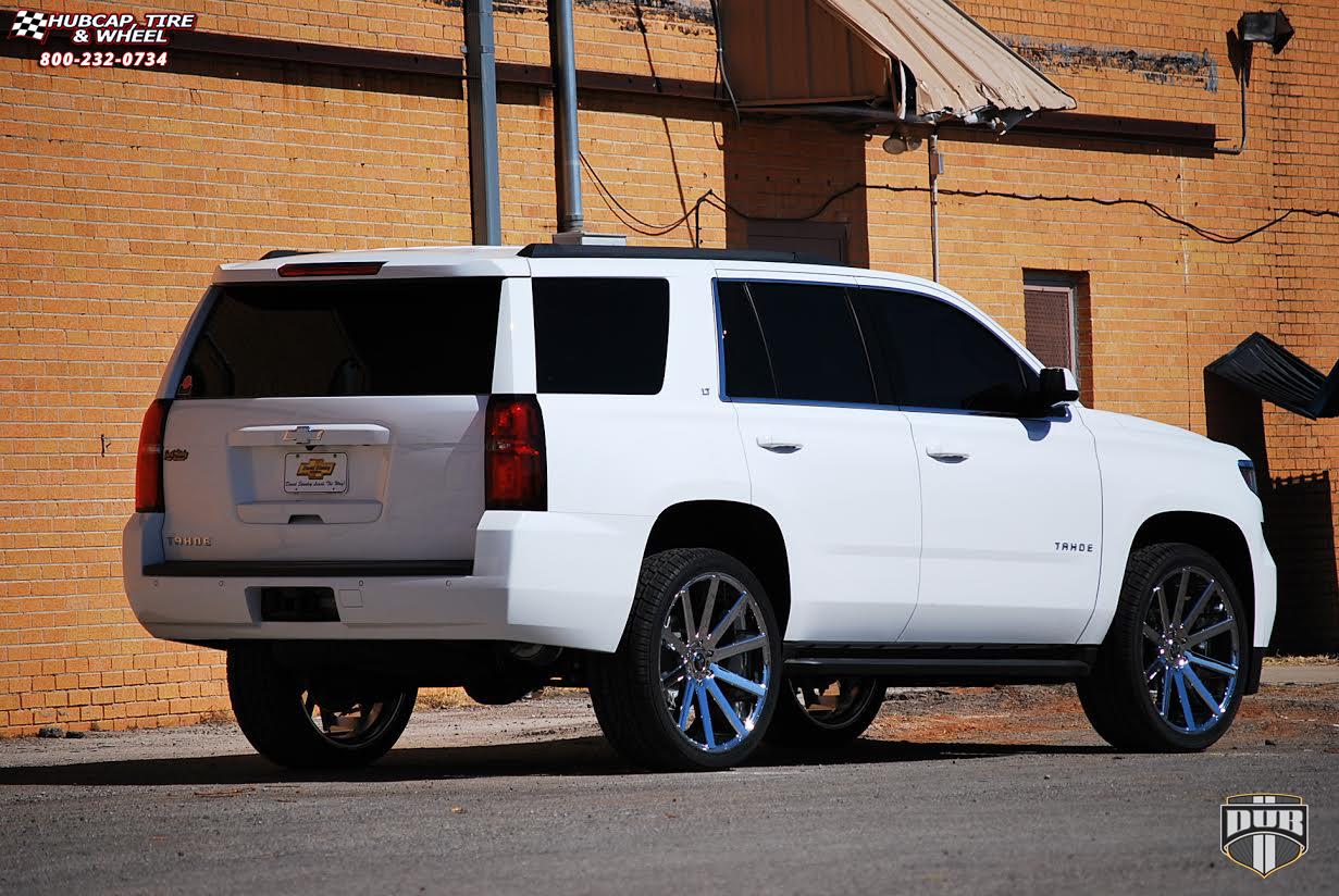 vehicle gallery/chevrolet tahoe dub shot calla s120  Chrome wheels and rims