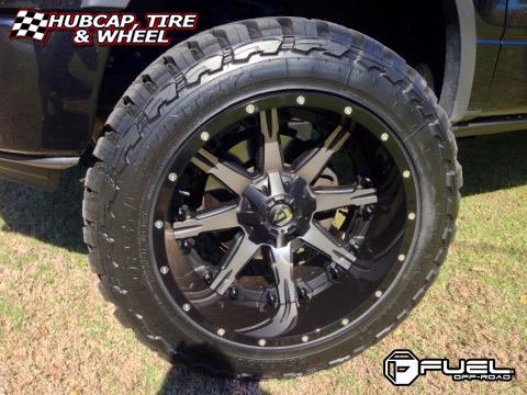 vehicle gallery/ford f 150 fuel nutz d541 0X0  Black & Machined wheels and rims