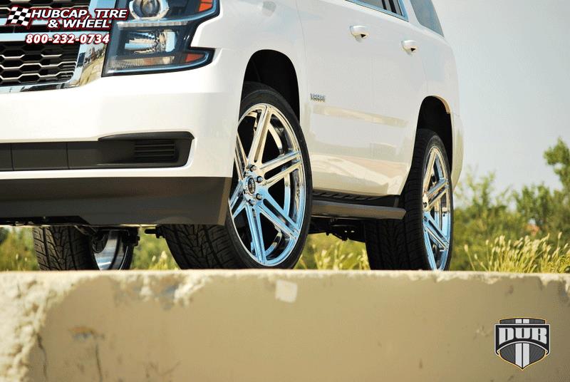 vehicle gallery/chevrolet tahoe dub skillz s122 24X10  Chrome wheels and rims