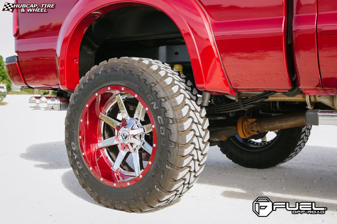 vehicle gallery/ford f 250 fuel maverick d260 0X0 Chrome with Gloss Black Lip wheels and rims