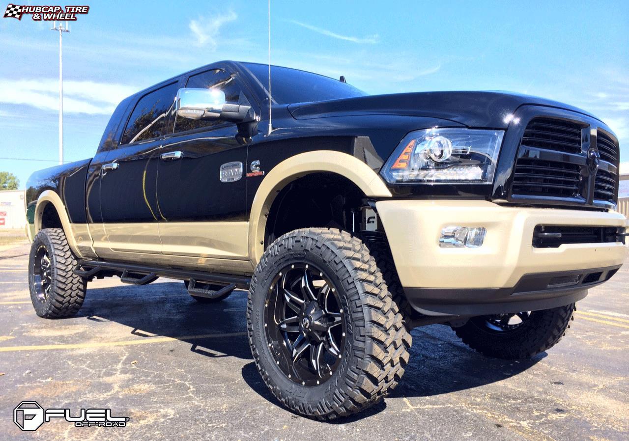 vehicle gallery/dodge ram fuel lethal d567 0X0  Black & Milled wheels and rims