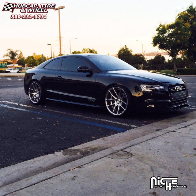 vehicle gallery/audi s5 niche targa m131  Silver & Machined wheels and rims