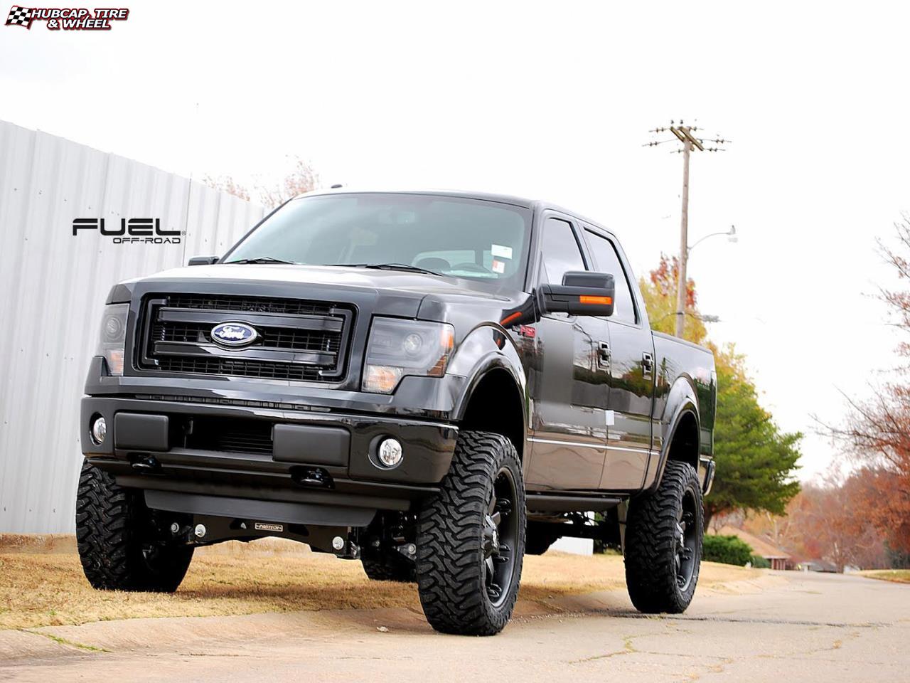 vehicle gallery/ford f 150 fuel octane d509 0X0  Matte Black wheels and rims