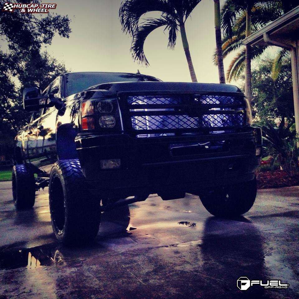 vehicle gallery/chevrolet 2500 hd fuel hostage d531 0X0  Matte Black wheels and rims