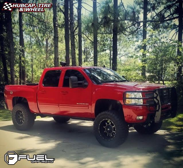 vehicle gallery/chevrolet silverado fuel krank d517 0X0  Matte Black & Milled wheels and rims