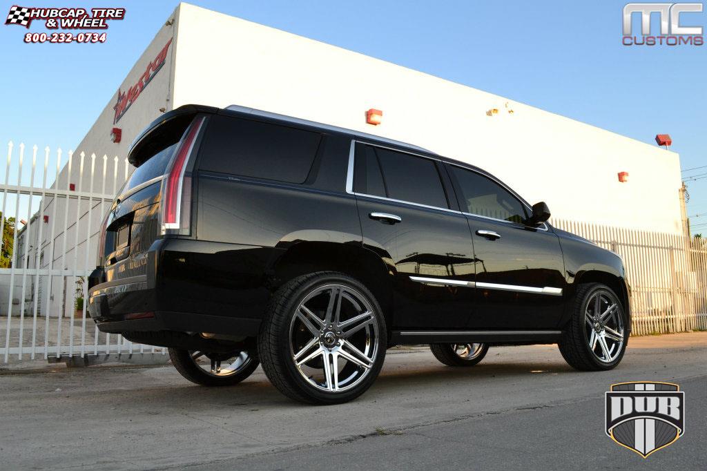 vehicle gallery/cadillac escalade dub skillz s122  Chrome wheels and rims