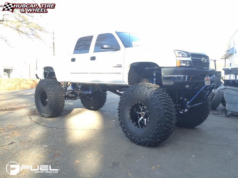 vehicle gallery/chevrolet silverado fuel maverick d261 0X0  Black & Machined wheels and rims