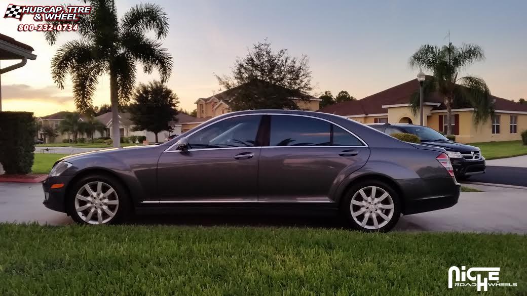 vehicle gallery/mercedes benz s550 niche targa m131  Silver & Machined wheels and rims